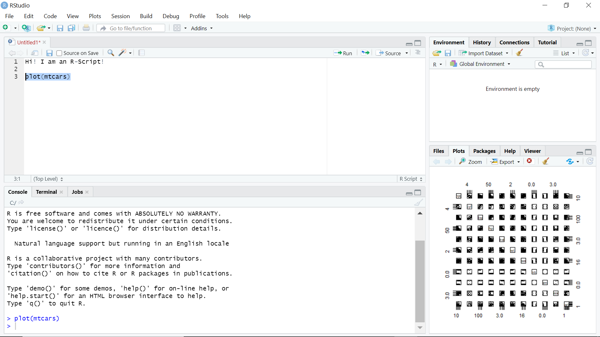 Running Commands from R-scripts!